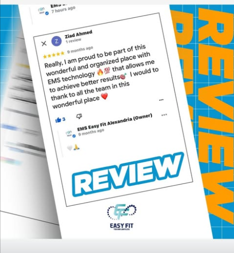Client review 5 from Easy Fit Alexandria client